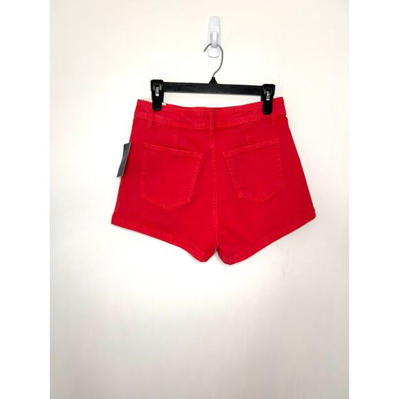 Universal Thread High-Rise Sailor Denim Shorts Sz 6 Red NWT - Picture 2 of 6